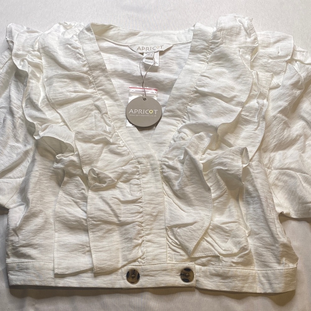 APRICOT Ivory Ruffle Top - Picture 5 of 14